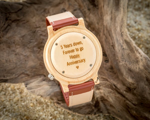 Axel Maple | Wooden Watch Leather Band Watches HAVERN Watches
