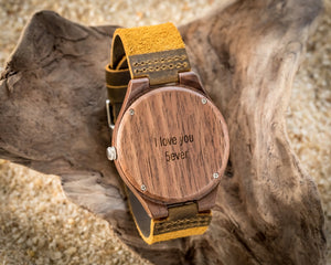 The Clark Walnut | Wooden Watch Leather Band Watches HAVERN Watches
