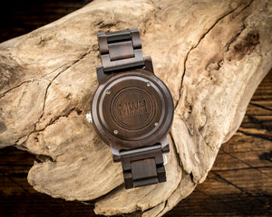 The Curtis Ebony | Wooden Watch Wooden Band Watches HAVERN Watches
