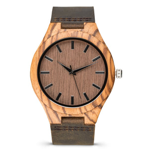 The Olympic Zebrawood | Set of 7 Groomsmen Wood Watches