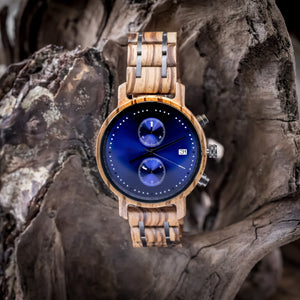 The Triple Crown Zebrawood | Wooden Watch
