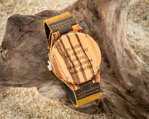 The Woodland | Wooden Watch Leather Band Watches HAVERN Watches