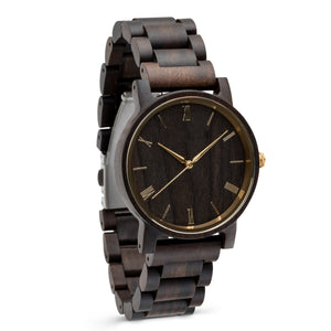 The Curtis Gold | Set of 11 Groomsmen Wood Watches