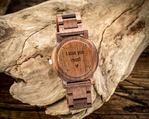 The Curtis Walnut | Wooden Watch Wooden Band Watches HAVERN Watches