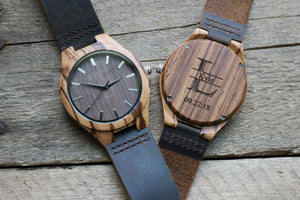 The Olympic Zebrawood | Set of 5 Groomsmen Wood Watches