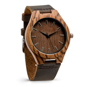 The Olympic Zebrawood | Set of 8 Groomsmen Wood Watches