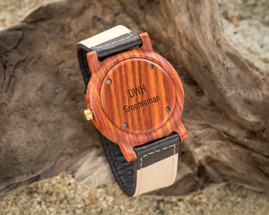 The Red Sandalwood | Set of 7 Groomsmen Wood Watches Groomsmen Watches HAVERN Watches