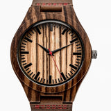 The Woodland Red | Wooden Watch
